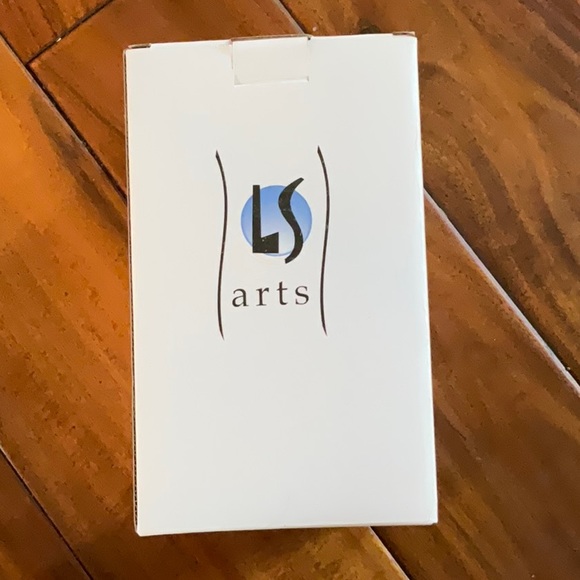 LSARTS Crystal/Green Striped 6” Tree with 9 Ornaments Xmas Decor - NIB - Picture 2 of 4